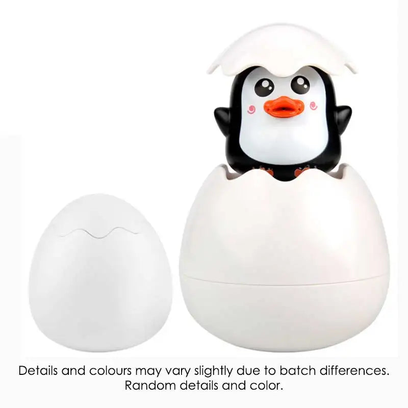 Adorable Water-Spraying Egg Toys: A Fun Duck & Penguin for Bath and Pool Time
