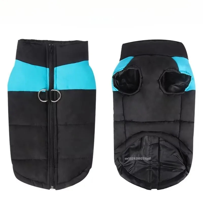 Waterproof Winter Dog Jacket – Warm Padded Coat with Zipper | Comfortable Vest for Small, Medium & Large Dogs