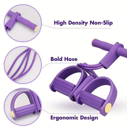 6-Tube Resistance Band: Full-Body Workout & Slimming Training