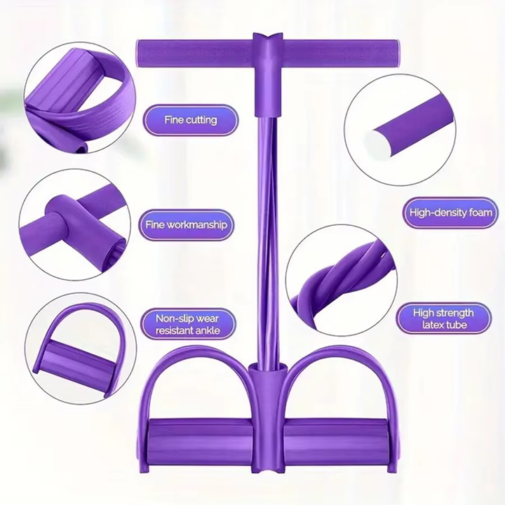 6-Tube Resistance Band: Full-Body Workout & Slimming Training