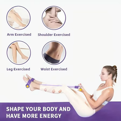 6-Tube Resistance Band: Full-Body Workout & Slimming Training