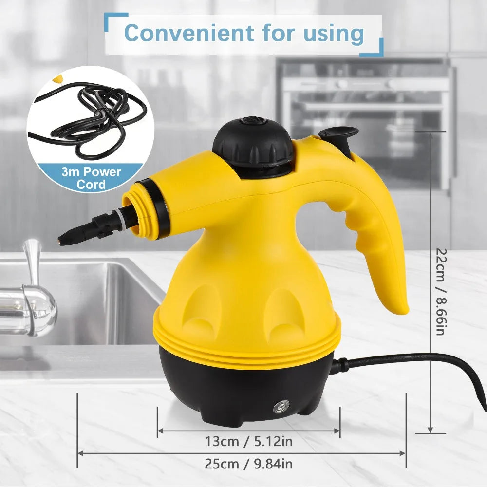 Handheld High-Temperature Steam Cleaner – Multi-Purpose Deep Cleaning for Kitchen, Bathroom & Car