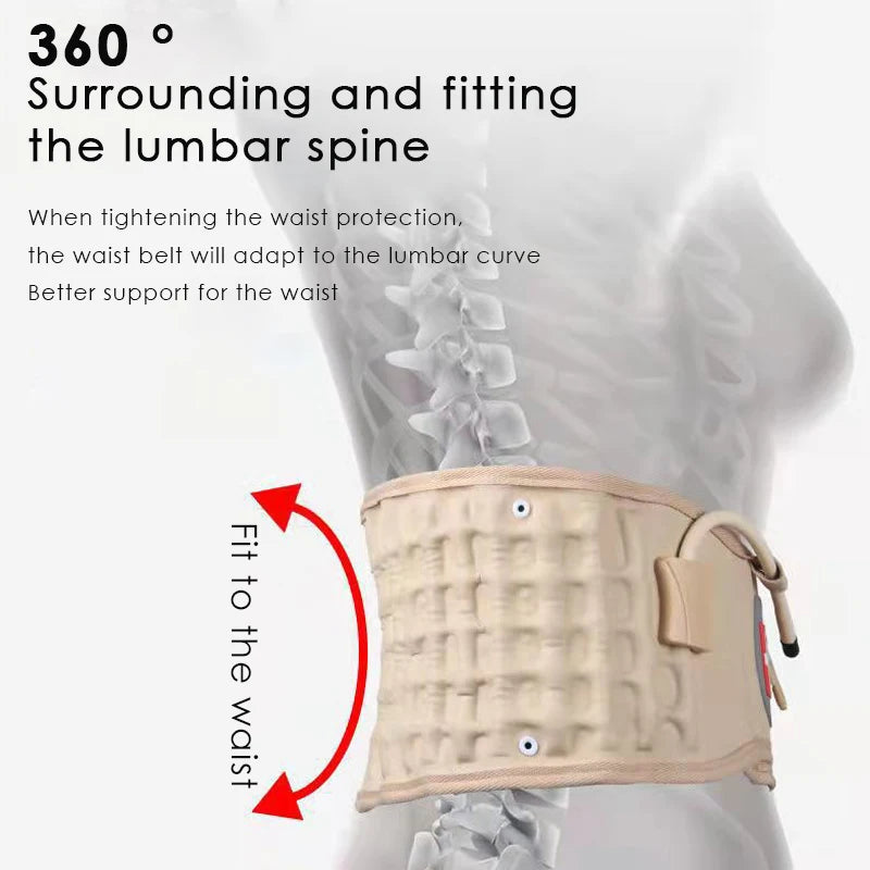 Spinal Decompression Belt – Adjustable Air Traction Brace for Back Pain, Osteoporosis & Scoliosis Relief