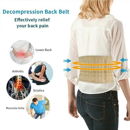 Spinal Decompression Belt – Adjustable Air Traction Brace for Back Pain, Osteoporosis & Scoliosis Relief