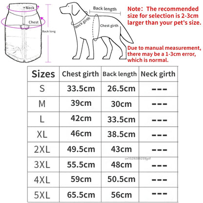 Waterproof Winter Dog Jacket – Warm Padded Coat with Zipper | Comfortable Vest for Small, Medium & Large Dogs