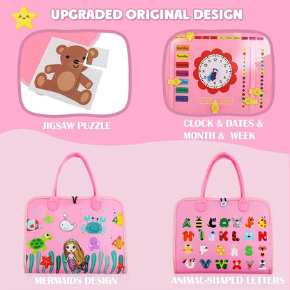 Montessori Busy Board for Toddlers: Educational & Sensory Learning Toy