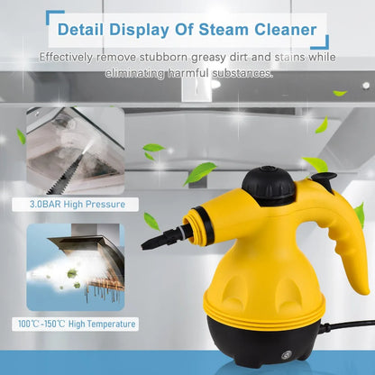 Handheld High-Temperature Steam Cleaner – Multi-Purpose Deep Cleaning for Kitchen, Bathroom & Car